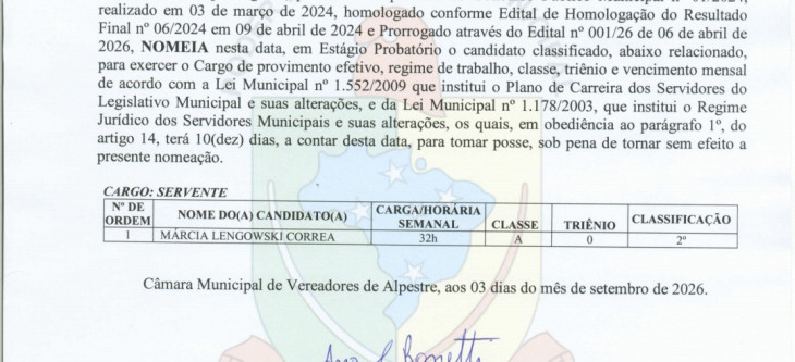 Portaria 13-2026